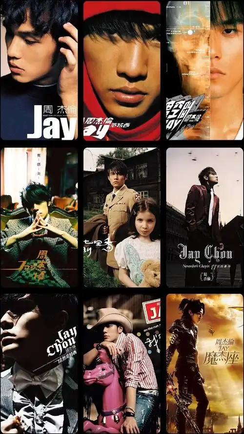 周杰伦前九张专辑封面 live photos 壁纸[羞.