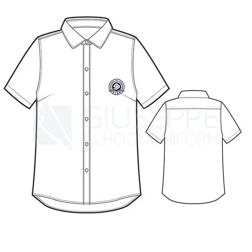 松江二中城市科技校服短袖衬衫拍时备注学校校服