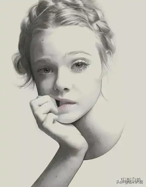 少女素描肖像画日本女插画师keimeguro人物铅笔手绘专辑