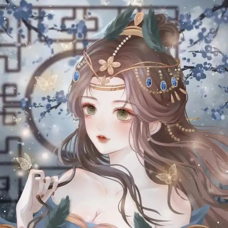 偏古风手绘女生头像