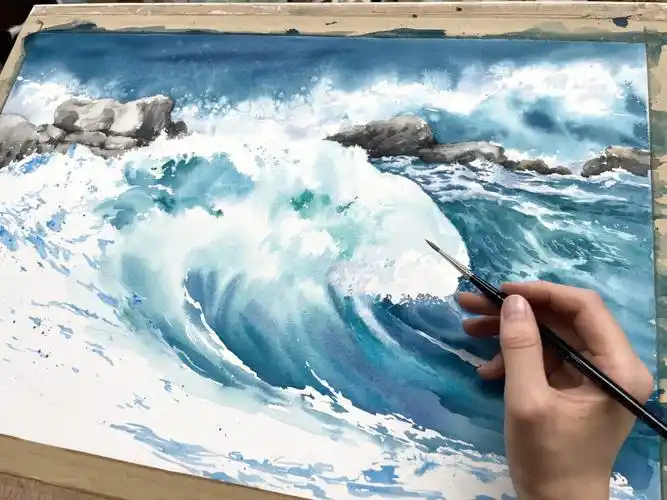 画海浪
