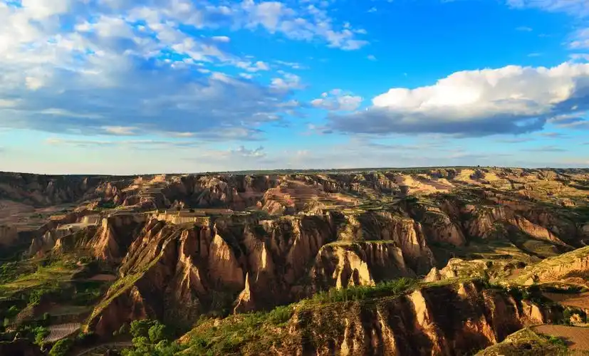 黄土高原风景图片 自然风景,高原,黄土高原