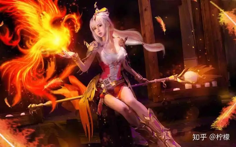 王者荣耀cos火凤凰王昭君冰与火的洗礼