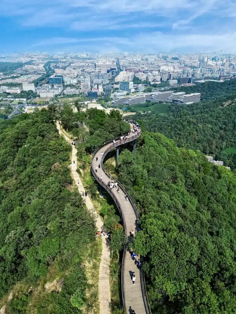 杭州市区俯瞰西湖zui 美爬山路.西湖大家都熟悉吧,每次去都 - 抖音