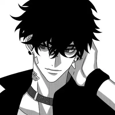 很酷很拽的漫画风黑白动漫男头 最新冷酷霸气黑白系男生头像图片