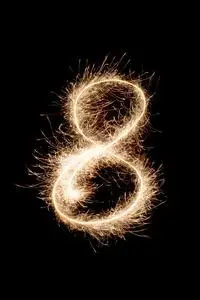 烟花数字烟花数字 8摄影图