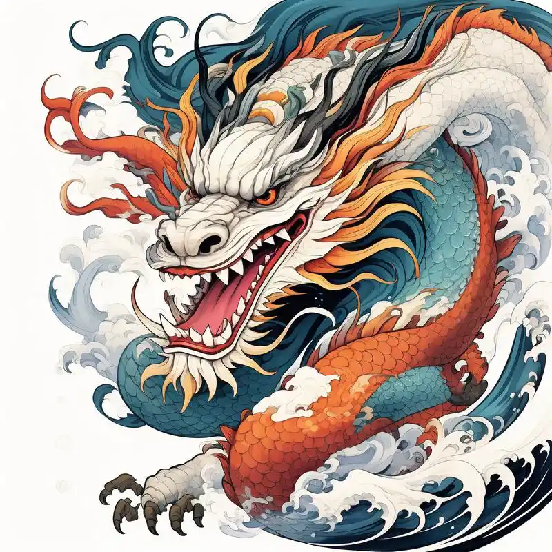 威严霸气的龙,寓意新的一年大家都能龙腾虎跃,事业有成9290.