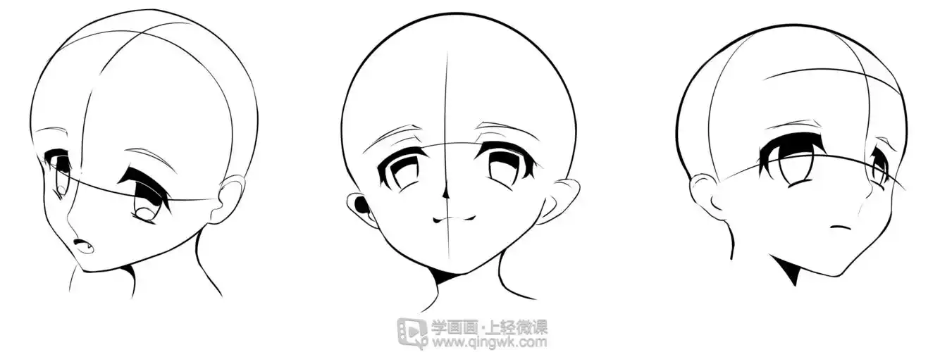 作业:动漫人物头部仰视,俯视的画法训练 - 十三大人 - 轻微课