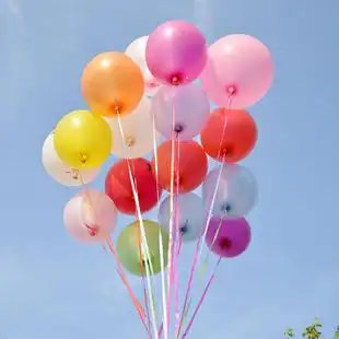 红妆阁婚庆珠光圆形1.5克气球婚房装饰生日派对开业庆典气球100个