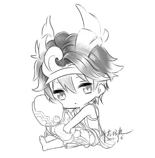 杨洋q版手绘,可可爱爱杨三岁!