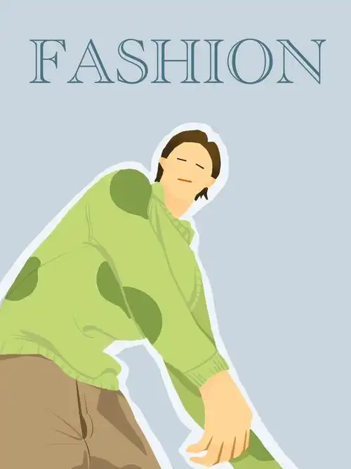 时尚人物穿搭杂志第二弹7015#插画 #每日穿搭  #插画杂志封面