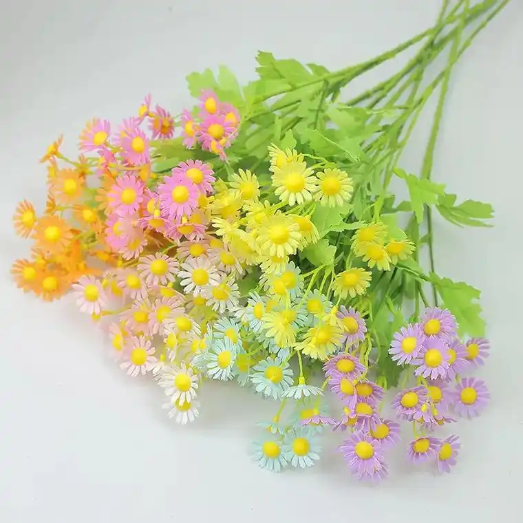 ins洋甘菊仿真花小雏菊假花春游野餐拍照摄影道具家居装饰摆件 - 抖音