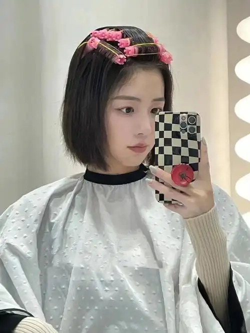 女发型摩根烫气垫烫拯救细软塌发型蓬松后气质明显提升气垫烫头发扁塌