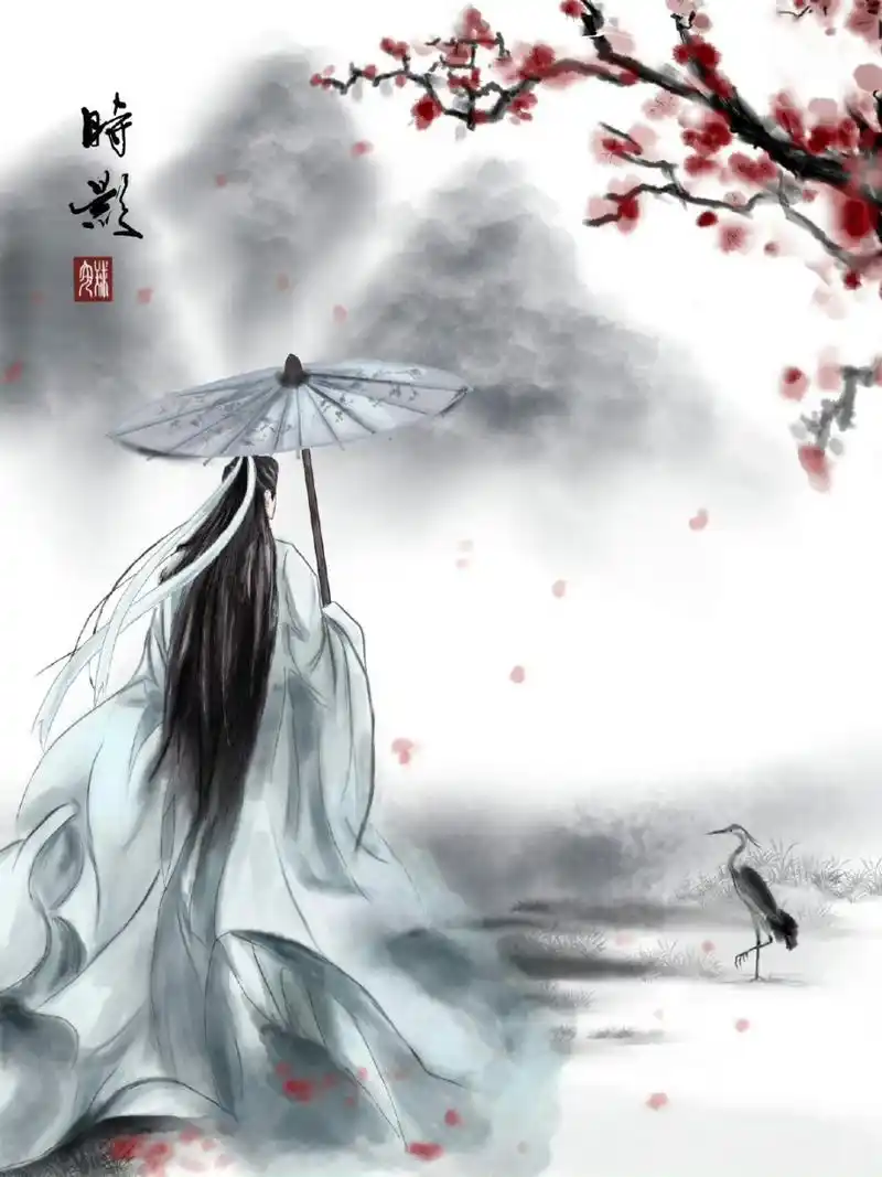 画的太仙了,背影真的太好看了,太喜欢了,收图[亲吻][比心]#肖战