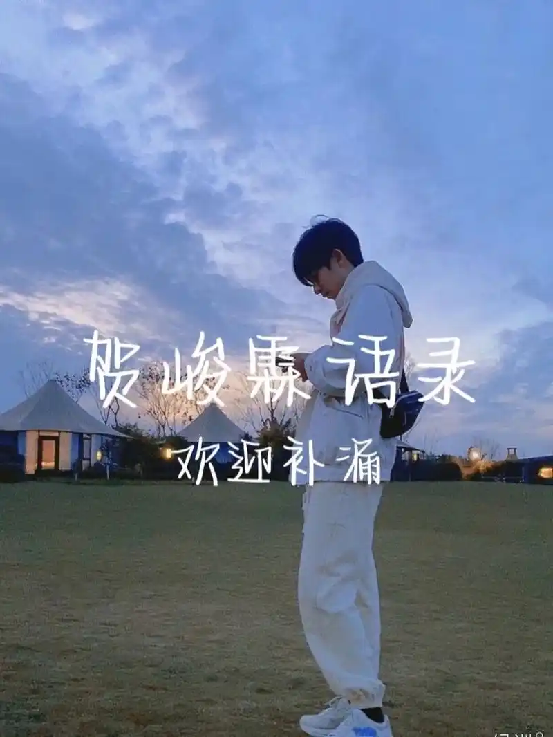 贺峻霖语录(欢迎补充) 1.