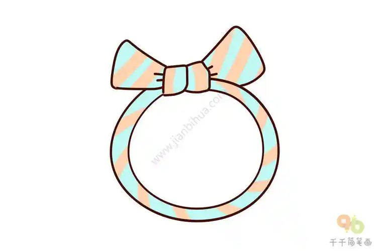 美少女绘馆好看的发卡简笔画