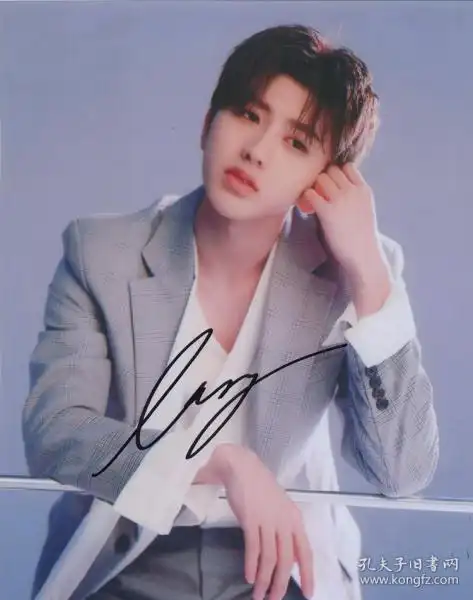 蔡徐坤kun nine percent 亲笔签名 照片裱框 含证书