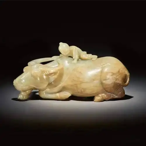 2020纽约苏富比古玉拍卖成交价1160万黄玉雕瑞兽500万玉马首