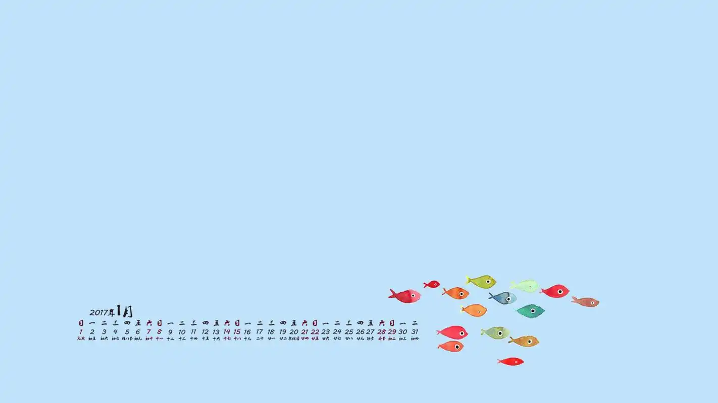 可爱小清新卡通风格高清桌面壁纸