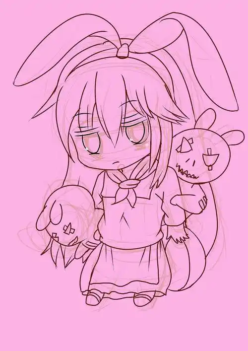 动漫少女人物简笔画动漫少女简笔画全身_动漫人物