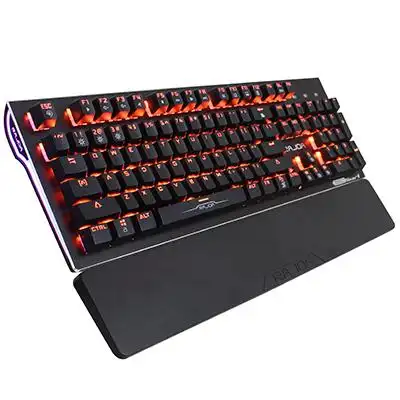 电脑办公 雷迦(rajoa)k617游戏机械键盘青轴104键全键无冲lol网咖外设