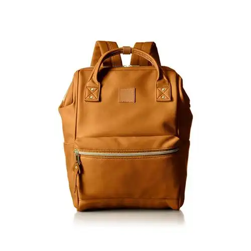 日本直邮 anello pu皮革迷你双肩包 at-b1212 卡其色