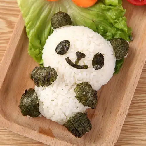 卡通熊猫饭团模具 宝宝吃饭神器便当寿司工具创意儿童食品造型模