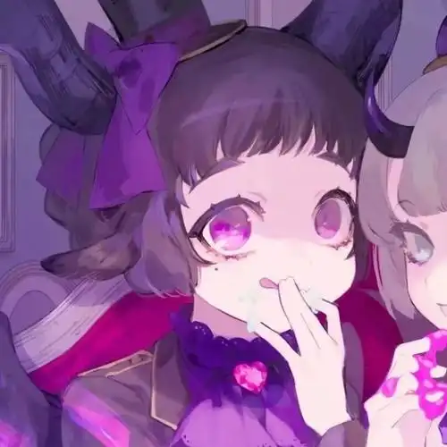 有没有闺蜜头像紫色系一个酷一个可爱的那种两人