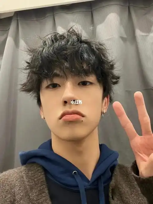 蝴蝶烫男士发型服帖烫男生发型