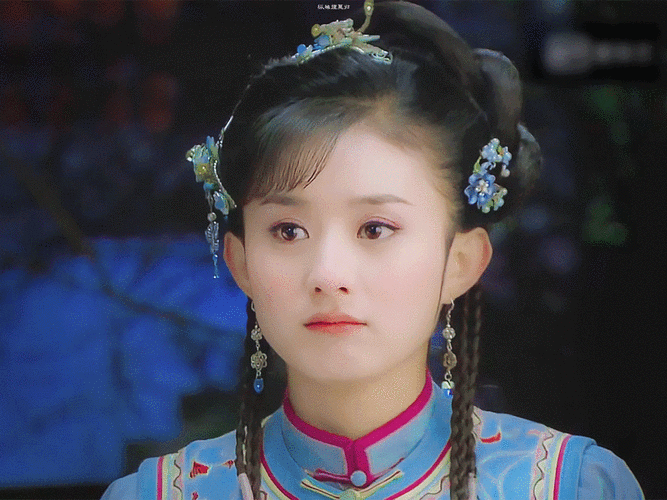 赵丽颖在新版的还珠格格当中饰演晴儿一见晴儿误终生.