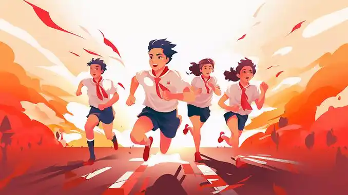 运动会跑步卡通人物素材-运动会跑步卡通人物图片素材下载-觅知网