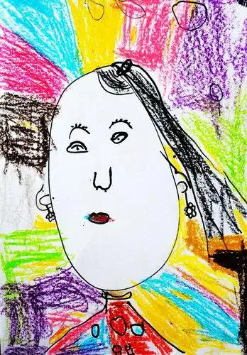 肖像画-我的妈妈