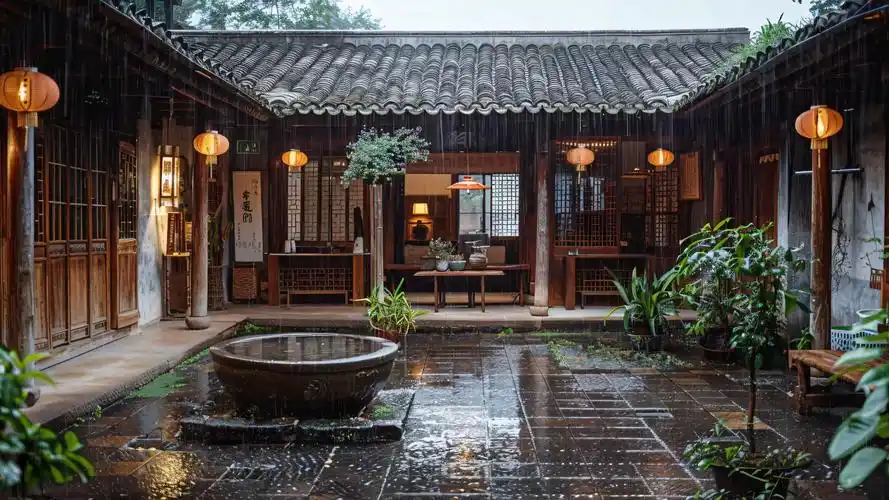 古色古香的小院,一砖一瓦,是岁月经过了沉淀丨白噪音 雨声 放松解压