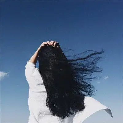 唯美长发头像