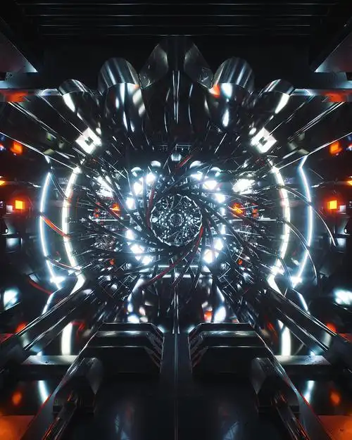 c4d场景金属工业科幻机械科技未来3d模型工程临摹作品