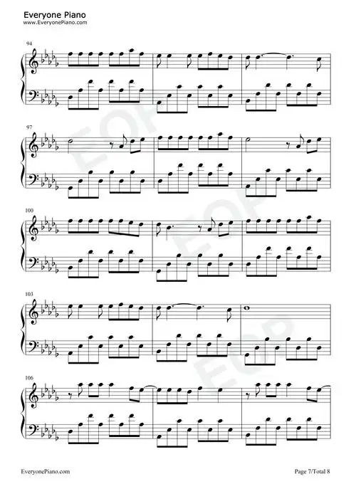 微微-完整版五线谱预览7