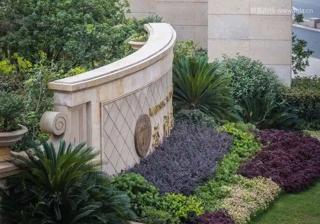 小区入口景墙-花瓣网|陪你做生活的设计师 | 口景观 logo水景 水景景