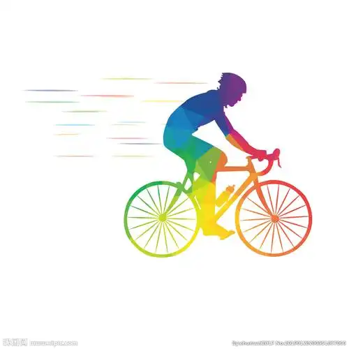 多彩骑行者素材设计图__卡通设计_广告设计_设计图库_昵图网nipic.com