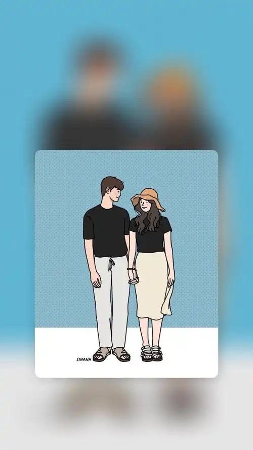 唯美卡通浪漫情侣