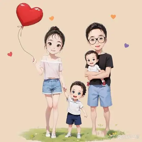 亲子头像# #可爱头像# #微信头像# #头像# #优质头像# #头像约稿