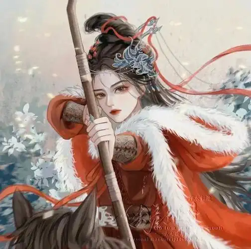 古风女子头像,行至朝雾里,坠入暮云间