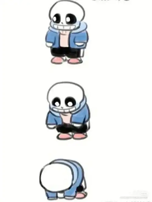 传说之下迷你sans翻跟斗