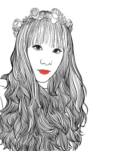 黑白线绘人物|插画|插画习作|伊蒙绘 - 原创作品 - 站酷 (zcool)