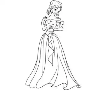 动漫人物简笔画 白雪公主简笔画图片,图片,简笔画-学笔画