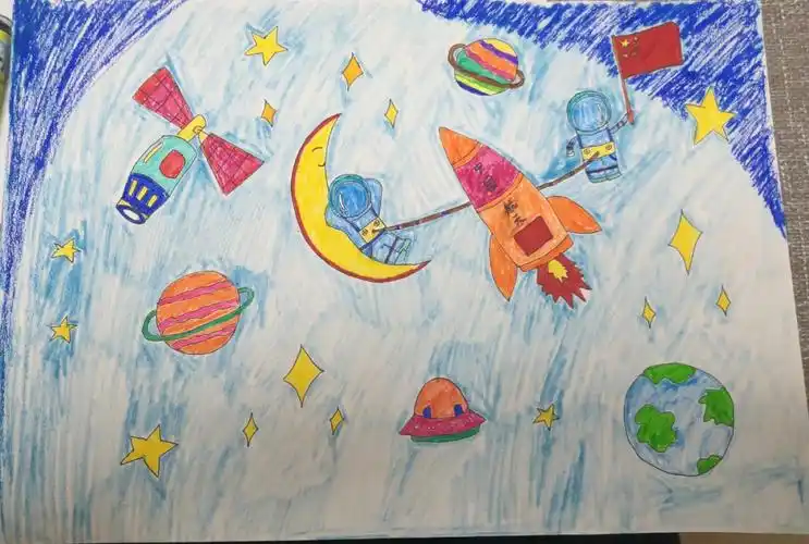 我的太空梦主题画