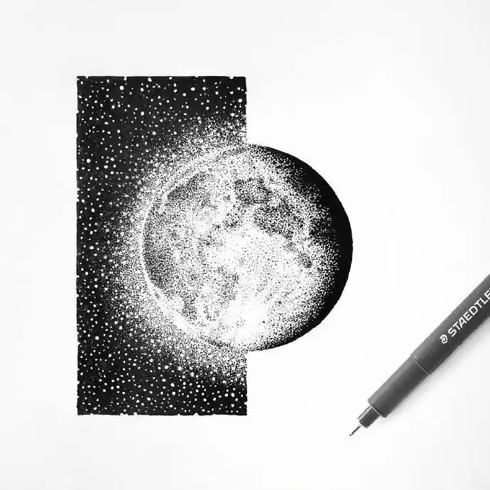 针管笔点绘 | justin estcourt