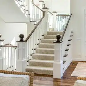 开步实木楼梯定制安装整体复式别墅跃层洋房厂家直销扶手踏板围栏