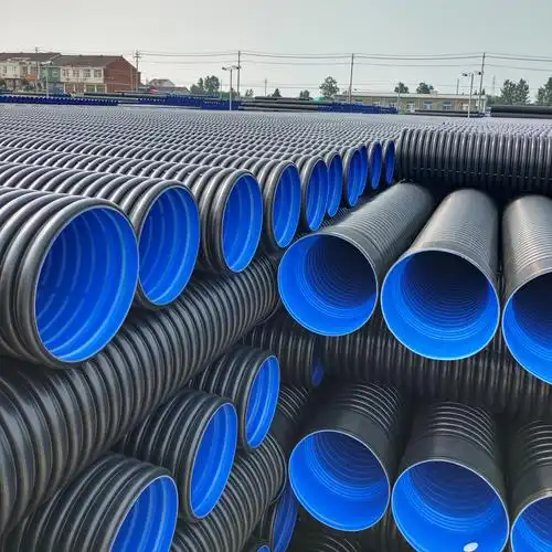 陕西西安hdpe双壁波纹管 dn300sn8高密度聚乙烯排水管厂家