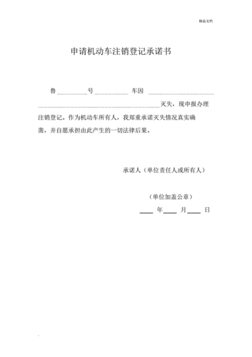 申请机动车注销登记承诺书pdf1页
