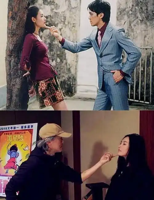 周星驰和张柏芝重现《喜剧之王》经典瞬间!网友:我的青春